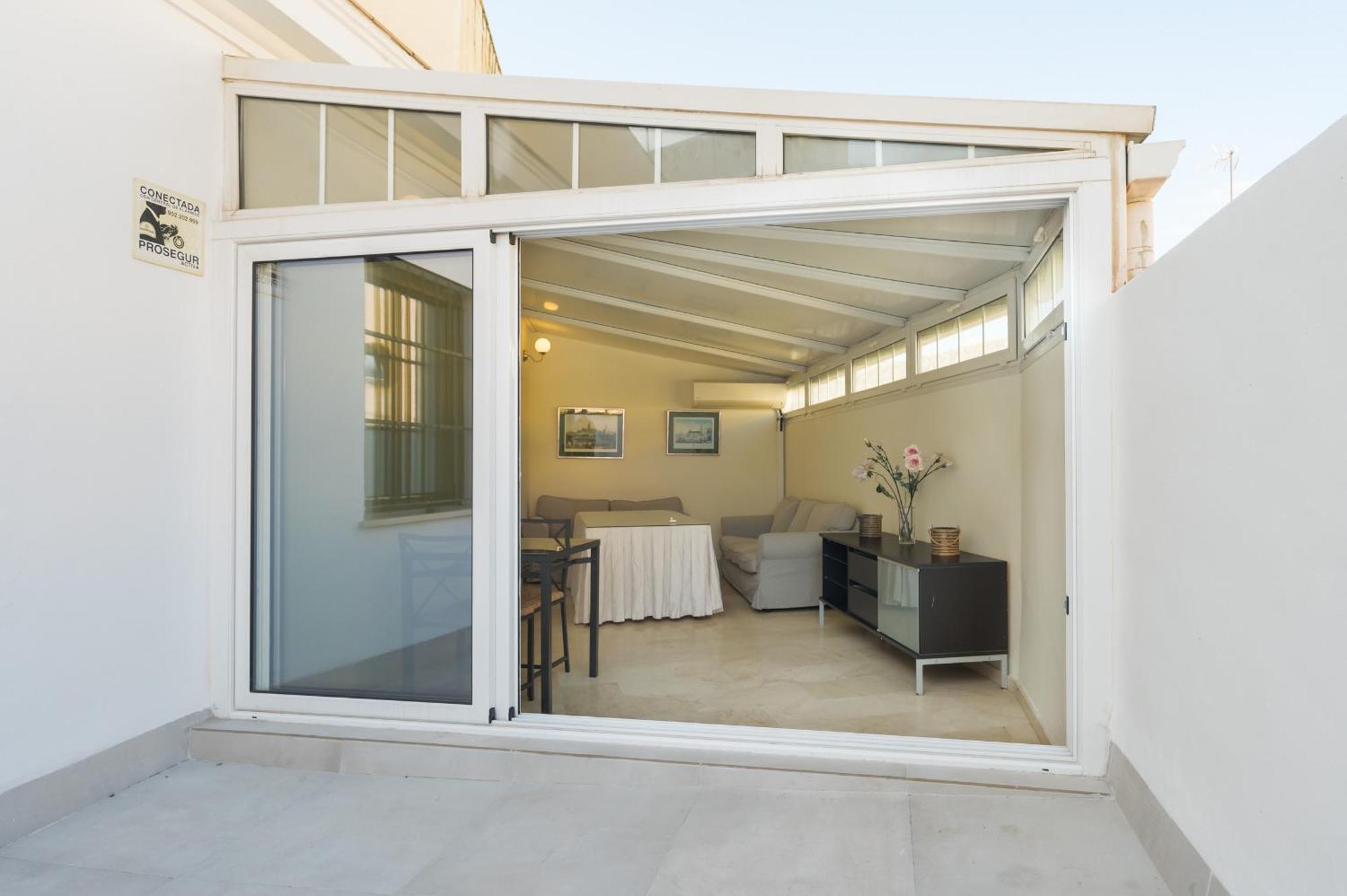 Wide With Terrace & Parking- 3Bd 2Bth- Alfalfa Sevilla Kültér fotó